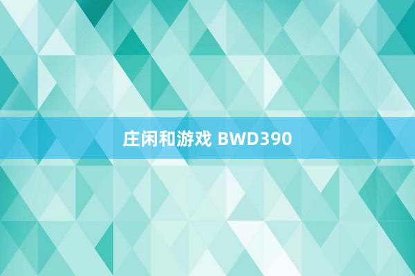 庄闲和游戏 BWD390